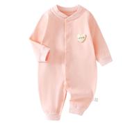 Générique 0-18 Mois, Unisexe Nourrisson bébé Combinaison de Base Couleur Unie Coton Manches Longues vêtements Doux et Confortables pour Les garçons et Les Filles (9-11 Months)