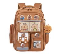 Générique 00 Cute Capybara Backpack for Girls,3 Piece School Backpack Set,Travel Bookbag with Pencil Case and Lunch Bag,School Bag Girls Kids Daily Outdoor