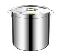 Générique 001,30×30cm 20L, Marmite Traiteur, Marmite en INOX avec Couvercle,Robuste La Cuisson De Ragoût Soupe, Pâtes pour Hôtels, Entreprises, Cantines,