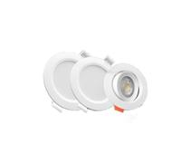 Générique 1-10 pièces Led plafonnier monté en Surface Spot Downlight Anti-éblouissement CCT 3000/4000/6500K projecteurs pliables(White square short,8pcs)