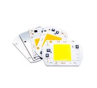 Générique 1-10 pièces puce LED 10W 20W 30W 50W AC 110V 220V perles de lampe COB intelligentes sans pilote bricolage extérieure lumière projecteur(Warm White,50W 220V,8 Pcs)