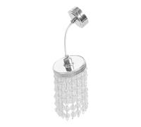 Générique 1: 12 Maisons de poupée Salon Plafond Lustre Enfant LED plafonnier Jouet Meubles Maison perlée Lampe Meubles orné lumière poupée