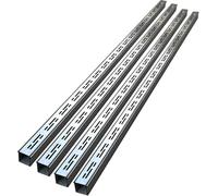 Générique 1 2 3 4 5 6 Paquet de 8 drains à Canal Mince, kit Drainage de tranchée Robuste et étroit, Tuyau Drainage gouttière d'eaux pluviales(4Pack)