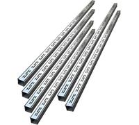 Générique 1 2 3 4 5 6 Paquet de 8 drains à Canal Mince, kit Drainage de tranchée Robuste et étroit, Tuyau Drainage gouttière d'eaux pluviales(6Pack)