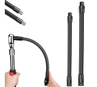 Générique 1/2 Flexible Shaft Extension Extender Torque Socket, Ratchet Spanners Electric Wrench Connecting Rod, Portable Hand Drive Tool For Automotive Repair (250mm+350mm)