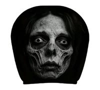 Générique 1-2 Pcs Ghost Face Car Headrest Cover Scary Elastic Seat Headrest Protector | Halloween Car Decor Interior Decoration