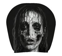Générique 1-2 Pcs Ghost Face Car Headrest Cover Scary Elastic Seat Headrest Protector | Halloween Car Decor Interior Decoration