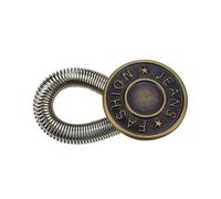 Générique 1/20PCS Rallonge de Bouton en Métal for Pantalons Jeans Couture Gratuite Rallonges de Taille Réglables Rétractables Extenseur de Ceinture à Bouton(B Style,20PCS)