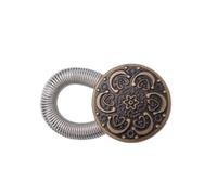 Générique 1/20PCS Rallonge de Bouton en Métal for Pantalons Jeans Couture Gratuite Rallonges de Taille Réglables Rétractables Extenseur de Ceinture à Bouton(K Style,15PCS)