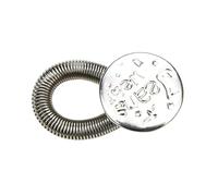 Générique 1/20PCS Rallonge de Bouton en Métal for Pantalons Jeans Couture Gratuite Rallonges de Taille Réglables Rétractables Extenseur de Ceinture à Bouton(E Style,1PC)