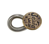 Générique 1/20PCS Rallonge de Bouton en Métal for Pantalons Jeans Couture Gratuite Rallonges de Taille Réglables Rétractables Extenseur de Ceinture à Bouton(F Style,1PC)