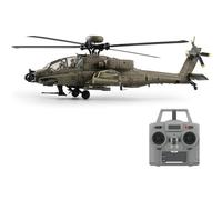 Générique 1/48 Hélicoptères télécommandés, C170 2,4G 6CH Hélicoptère sans Rotor de tête, Hélicoptère Militaire RC avec positionnement par Flux Optique, Vol inversé à Une Touche,1 Battery