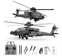 Générique 1/48 RC Era C170 Hélicoptère RC 2,4G 6CH sans Flybar Hélicoptère Militaire RC avec Positionnement par Flux Optique, Vol Inversé en Une Touche, Moteur sans Balais,Gris,1 Battery