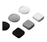 Générique 1/5 pièces Butoir De Porte Poignée Pare-chocs En Silicone Auto-Adhésif Muet Protection Anti-choc Porte Pad Décoration De La Maison Protection Murale(Round-grey-1pc)