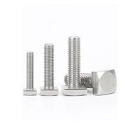 Générique 1 à 10 pièces M4 M5 M6 M8 M10 M12 304 A2 vis à tête carrée en acier inoxydable à quatre pans creux de type carré GB35(40mm,M5-10pcs)