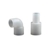 Générique 1 à 5 pièces de réduction de Joint Flexible en Silicone, Accessoires de Tuyau coudé Droit, Joint de Tuyau d'eau Potable Flexible(Grey,5 Pieces)