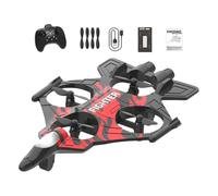 Générique 1 Avion Radiocommandé à Aile Fixe Avion Télécommandé Jet Mousse EVA Légère Lumière LED Adapté pour Enfants Collectionneurs Exposition, Rouge avec 1 Batterie