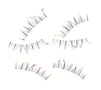 Générique 1 Boîte De Faux Cils Colorés En Forme De Cœur Pour Le Cosplay Halloween Et Le Maquillage De Fête Faux Cils D'Apparence Naturelle Pour Les Spectacles Et Les Événements