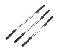 Générique 1 cordon de lunettes de sport réglable en fil d'acier for enfants, hommes et femmes, chaîne antidérapante, crochet d'oreille(35cm W Hook W box)