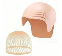 Générique 1 Ensemble Bonnet Chauve de Cosplay en Latex et Nylon, Modèle Simulé Épais, Bonnet de Crâne pour Maquillage et Déguisement d’Halloween