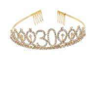 Générique 1 Ensemble ceinture de cérémonie de la couronne décorations d'anniversaire pour les femmes Momie ceinture lombaire e de couronne d'anniversaire de e de fête