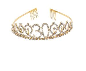 Générique 1 Ensemble ceinture de cérémonie de la couronne décorations d'anniversaire pour les femmes Momie ceinture lombaire e de couronne d'anniversaire de e de fête