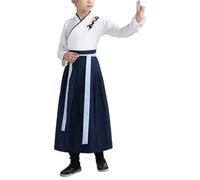 Générique 1 ensemble de costumes Tang pour filles et enfants, robes Hanfu de style chinois, robe de costume traditionnel, vêtements de cosplay classiques anciens à manches longues pour enfants