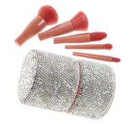Générique 1 Ensemble De Pinceaux De Maquillage En Strass, Cosmétiques En Cristal Scintillant, Mélange De Visage, Fond De Teint Liquide, Poudre Anti-, Ombres À Paupières, Outil De