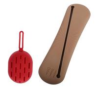 Générique 1 Ensemble Sac de Rangement pour Pinceaux de Silicone Boîte de Rangement pour Éponges de Sac et Éponge Accessoires de Voyage pour Cosmétiques