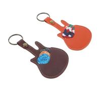 Générique 1 Ensemble Sac de Rangement pour pioches Support de Guitare Sac de Guitare étui à Guitare Porte-clés Porte- Porte-médiators Fournitures de médiator PU Couleur Aléatoire