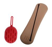 Générique 1 Ensemble Trousse de Rangement Silicone pour Pinceaux Éponge Kit de Sac de Pinceaux Éponge Organisateur Pratique pour Voyager et Outils de Beauté