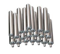 Générique 1 inch Conveyor Rollers - 20 Pack Roller Set for Conveyor Belt System, Smooth Material Transmission, 25MM Diameter, 350MM Length, Ideal for Woodworking and Roller Stands