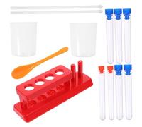 Générique 1 Jeu Accessoires expérimentaux pour Enfants Tubes Alimentaires Tube d'affiche Tubes Pop kit expérience Enfant Accessoires expériences scientifiques Tasse à mesurer en Plastique