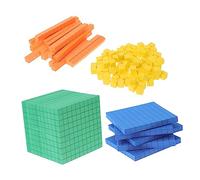 Générique 1 Jeu Boîte de démonstration enfants cubes à compter blocs de base dix pour les mathématiques puzzle unités enfant empiler des jouets cube de comptage éducatif Eva Colorful
