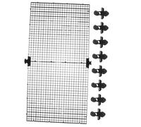 Générique 1 Jeu Couvercle d'aquarium décorations d'aquarium Autocollant Filet Couvercle Aquarium Conception de cloisons diviseurs de Grille en Plastique Panneau grillagé en Plastique Black