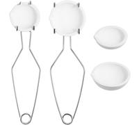 Générique 1 Jeu Creuset à bijoux en or et pot de fusion Bijouterie en or creusets pour fondre le métal pinces à creusets trousse outil Creusets de moulage de bijoux Creusets de bijoux