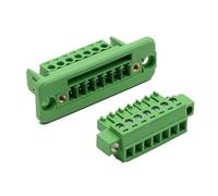 Générique 1 jeu de connecteurs de bornier enfichable, pas de 3.81mm, 15EDGWC, 2P/3P/4P/5P/6P/8P/9P, JM15EDGKM, pas de 3.81mm(7P)