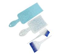 Générique 1 Jeu Kit De Mèches De Cheveux Outil De Mise En Valeur Des Cheveux Tableau De Surbrillance Avec Peigne Palette De Surbrillance Peigne à Pagaie Planche à Cheveux Plastique Sky-blue