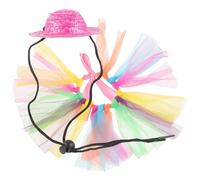 Générique 1 Jeu Lapin cobaye Hollande Chapeau de Chien Accessoires de Tortue hamac pour Hamsters Peluche Deguisement Animal Tutu Robe d'animal Accessoires pour Animaux de Compagnie Paille