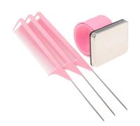 Générique 1 Jeu Peigne De Queue De Dragonne Épingle Magnétique Brosse à Cheveux Support De Poignet Peigne à Queue De Rat des Vis Punaises Longe De Téléphone Aimant en Silicone Rosy