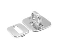 Générique 1 Jeu Serrure d'ordinateur Portable Verrouillage du vélo Cadenas Boulon Support pc Portable Laptop Stand Plaque de Base d'ancrage de sécurité Plaque pour câble antivol à clé Silver