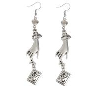 Générique 1 Paire Boucles Oreilles Forme de Tarot pour Femmes Accessoire Élégant et pour Look Unique
