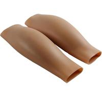 Générique 1 Paire de Coussinets en Silicone pour Mollets, Améliorateur de Jambes et de Bras, Correcteur de Mollets pour Jambes Minces ou Courbées, Couverture de Cicatrice,Color 2,Large