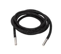 Générique 1 paire de lacets de luxe en strass, ronds et diamants, pour baskets, 120-160 cm, cordons décoratifs DIY(Black,100cm)