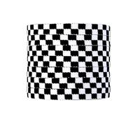 Générique 1 paire de lacets plats à motifs noirs et blancs pour baskets, chaussures de sport pour hommes et femmes(Black white,120cm)