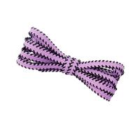 Générique 1 paire de lacets plats bicolores de 6 mm de large for baskets, chaussures décontractées, tennis, chaussures de travail, 100 cm, 120 cm, 140 cm, 160 cm(Purple black,140cm)