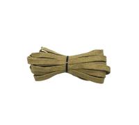 Générique 1 paire de lacets plats en coton ciré - 0,6 cm de largeur en 7 couleurs for bottes et chaussures décontractées(Khaki,80cm)