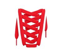 Générique 1 paire de lacets plats en coton pour baskets et chaussures décontractées en toile - Largeur: 0,8cm(Red,160cm)