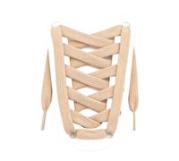 Générique 1 paire de lacets plats en coton pour baskets et chaussures décontractées en toile - Largeur: 0,8cm(Brown yellow,100cm)