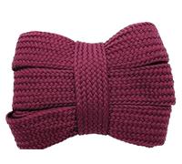 Générique 1 paire de lacets plats en polyester de 2 cm de largeur pour baskets décontractées, chaussures de sport, longueur: 100, 120, 140, 160 cm(Wine red,120cm)